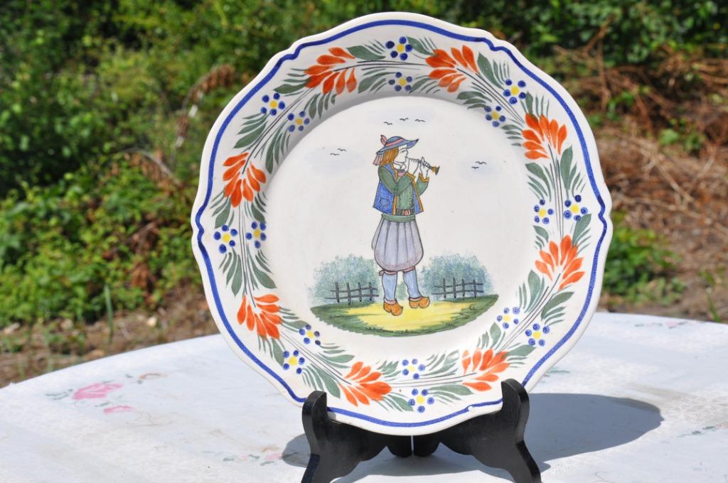 (d)§  assiette henriot quimper france (2), Antiquités & Art, Enlèvement ou Envoi