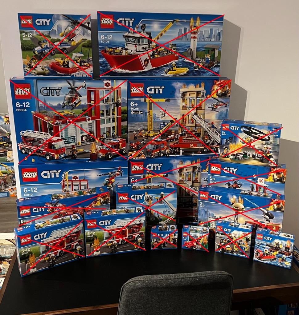 Lego City - Brandweer - 2 sets NIEUW, Enlèvement ou Envoi, Neuf, Ensemble complet, Lego