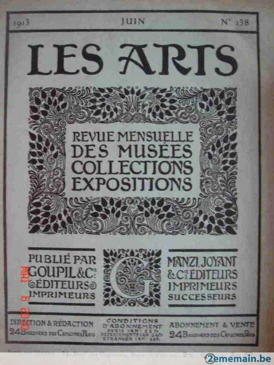 1913 les arts. revue mensuelle des musees 138,141 et 142, Boeken, Tijdschriften en Kranten, Gelezen
