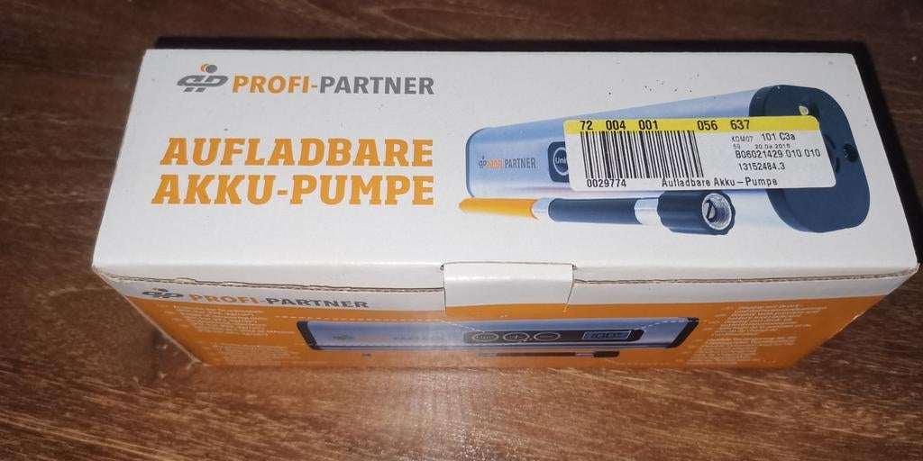 Pompe électrique portative rechargeable, Ophalen
