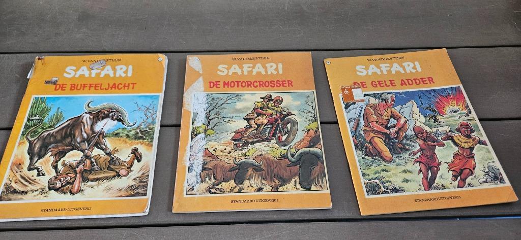 Safari 3 strips, Boeken, Meerdere stripboeken, Ophalen, Gelezen, Willy Vandersteen
