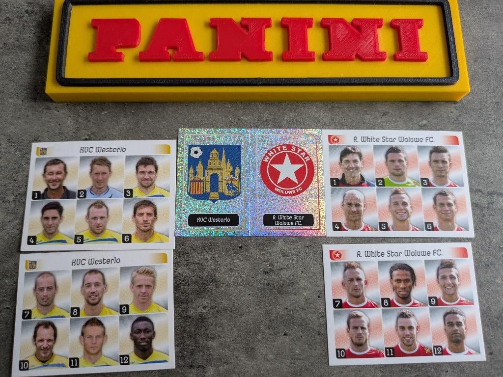 5 AUTOCOLLANTS PANINI FOOTBALL 2013 WESTERLO/WHITE STAR, Hobby & Loisirs créatifs, Autocollants & Images, Neuf, Enlèvement ou Envoi