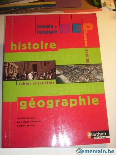 Manuel "histoire géographie" seconde et terminale, éd Nathan, Livres, Enlèvement, Neuf