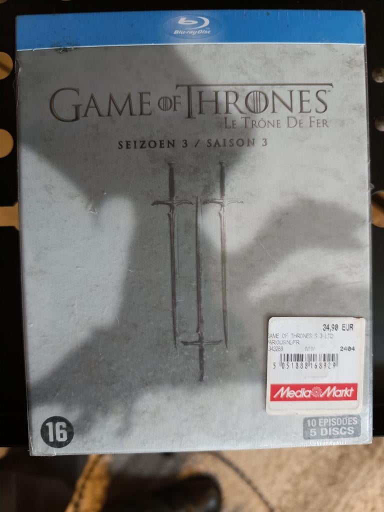 Game of Thrones seizoen 3 Blu-ray nog in verpakking., Enlèvement ou Envoi, Comme neuf