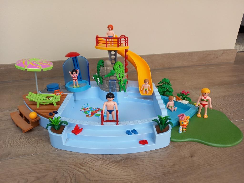 Playmobil zwembad 4858 en strand 4149, Kinderen en Baby's, Speelgoed | Playmobil, Ophalen of Verzenden, Gebruikt
