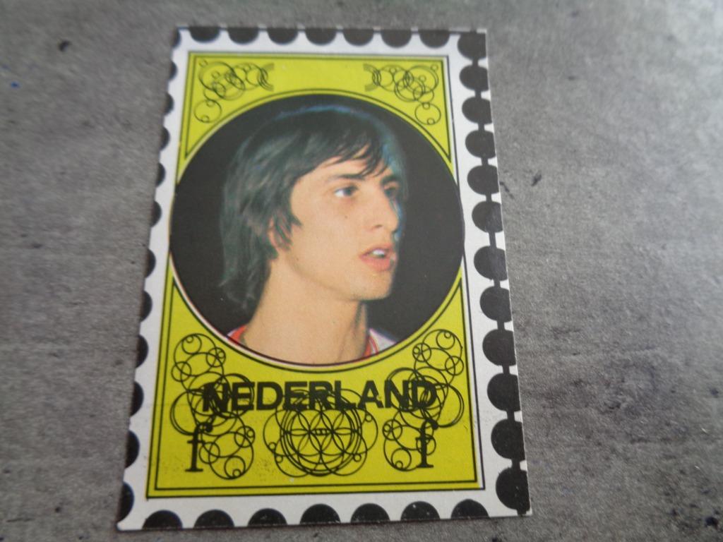 VANDERHOUT VOETBAL PRENT   PLAATJE    CRUYFF JOHAN BEGIN SEV, Hobby en Vrije tijd, Stickers en Plaatjes, Plaatje, Ophalen of Verzenden