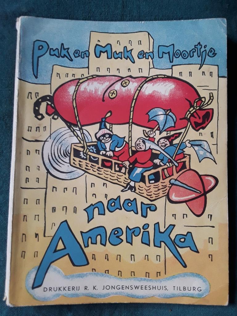 Puk en Muk en Moortje naar Amerika, 1952, Boeken, Ophalen of Verzenden, Gelezen