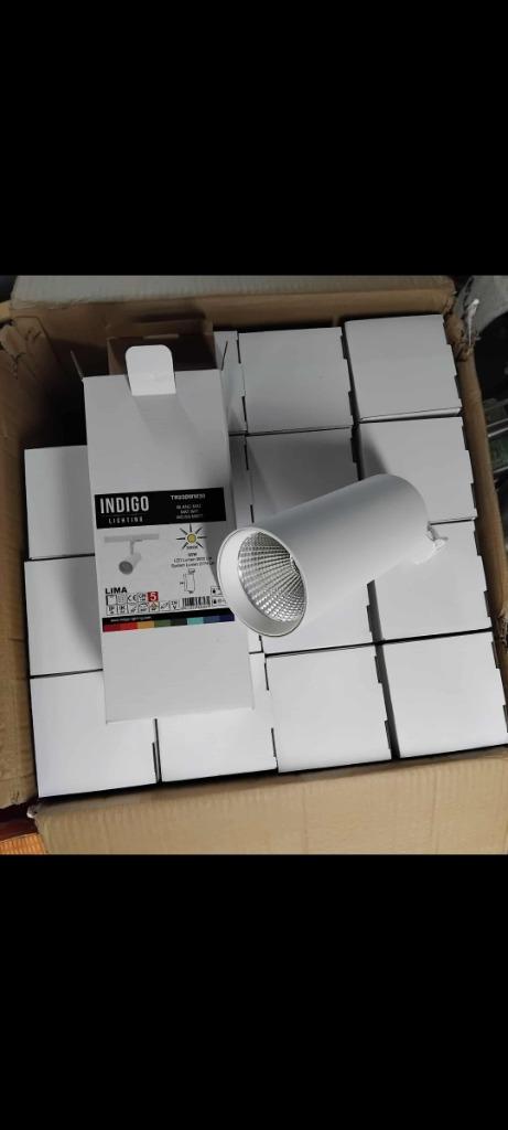 Spots Led sur rail 35W Indigo Neufs, Neuf, Enlèvement ou Envoi, Design, Métal ou Aluminium