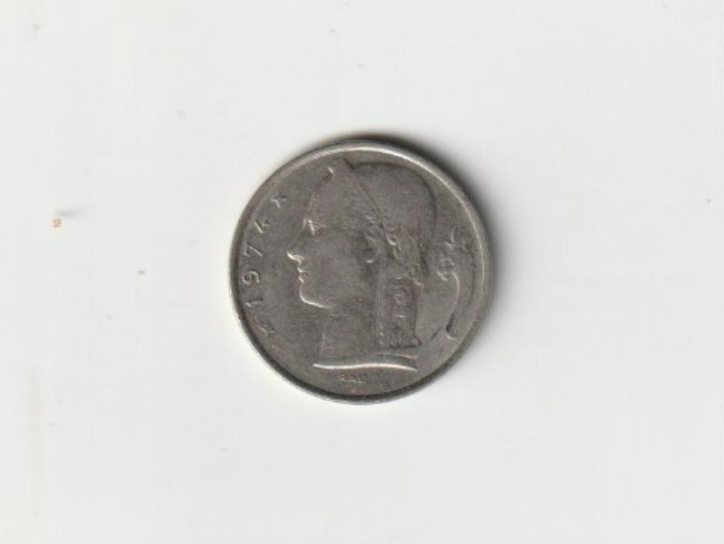 BELGIE BELGIUM  BAUDOUIN 5 FRANK 1974 NL, Ophalen of Verzenden, Metaal, Losse munt