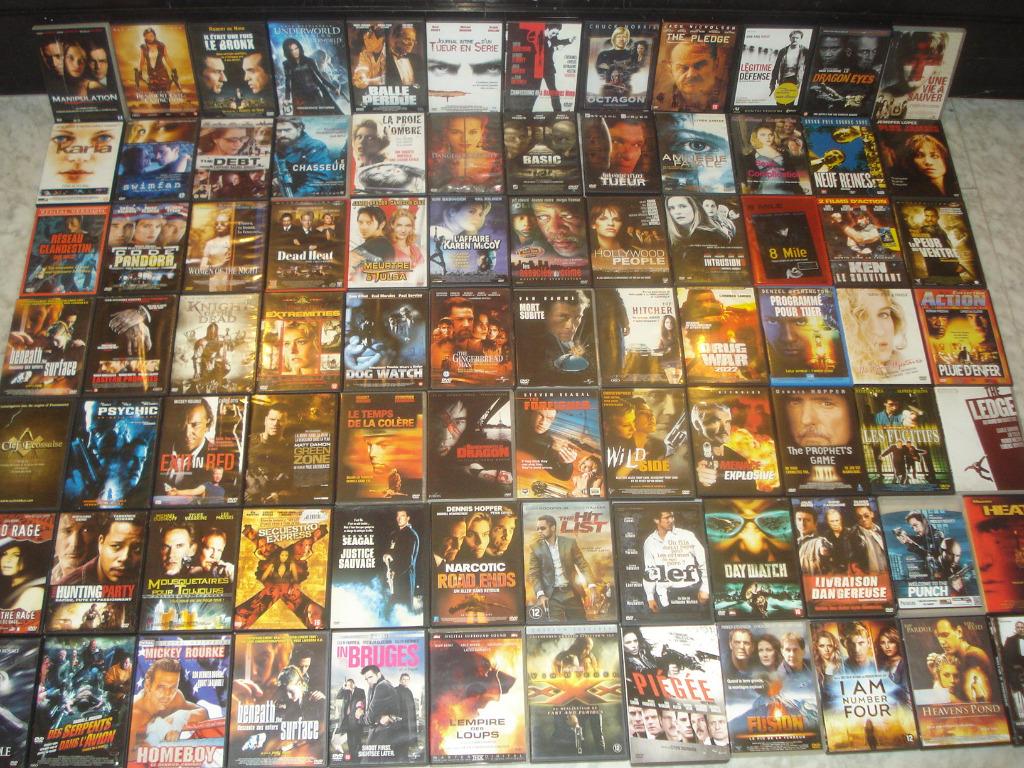 Lot n°2 de 84 Films DVD Action, Policier, Thriller Etc..., Cd's en Dvd's, Dvd's | Thrillers en Misdaad, Zo goed als nieuw, Detective en Krimi