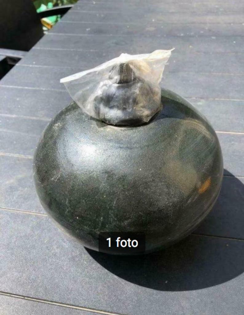 Nieuwe bolvormige olielamp voor in de tuin, Tuin en Terras, Ophalen of Verzenden, Nieuw, Overige materialen, Overige typen