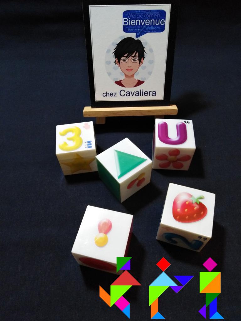 Cinq cubes magnétiques éducatifs - Educa, Enlèvement ou Envoi, Utilisé, Puzzles