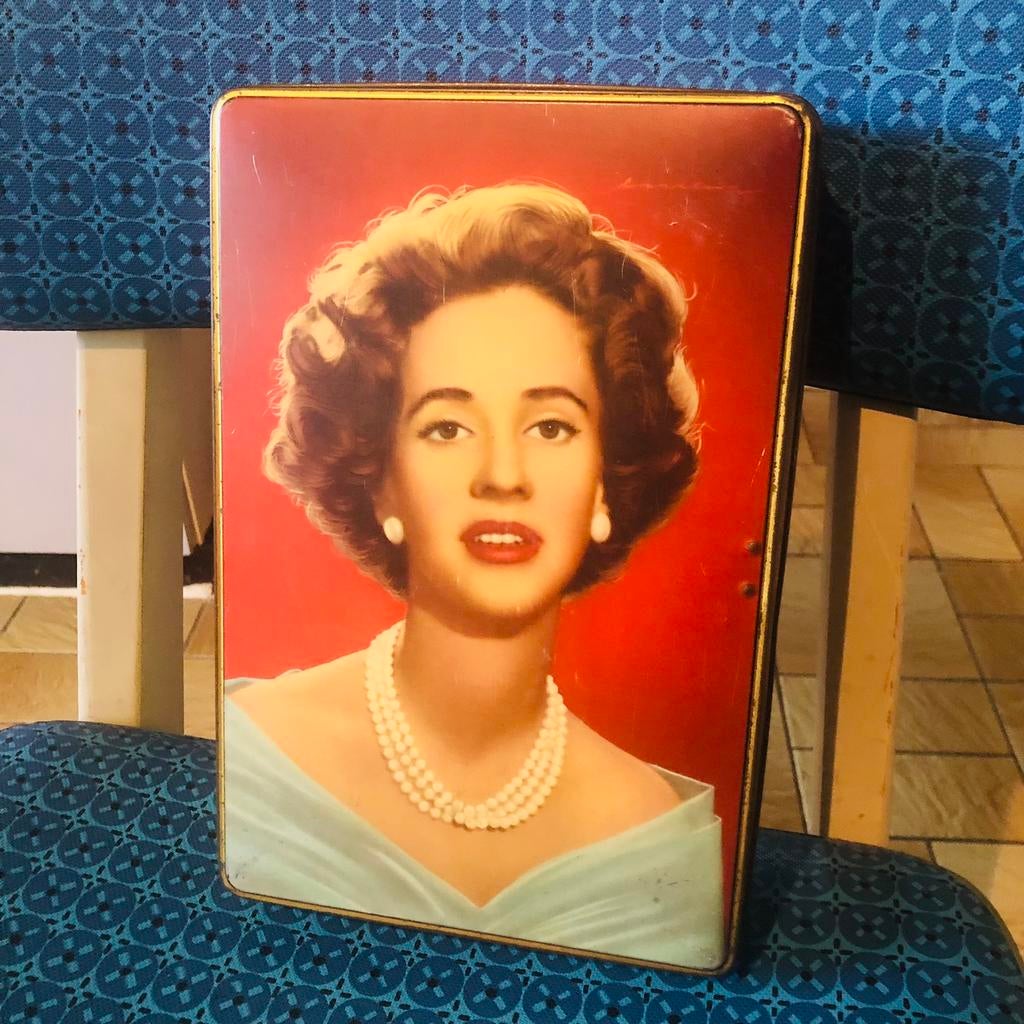 Vintage - Blikken Doos - Fabiola, Antiek en Kunst, Ophalen of Verzenden