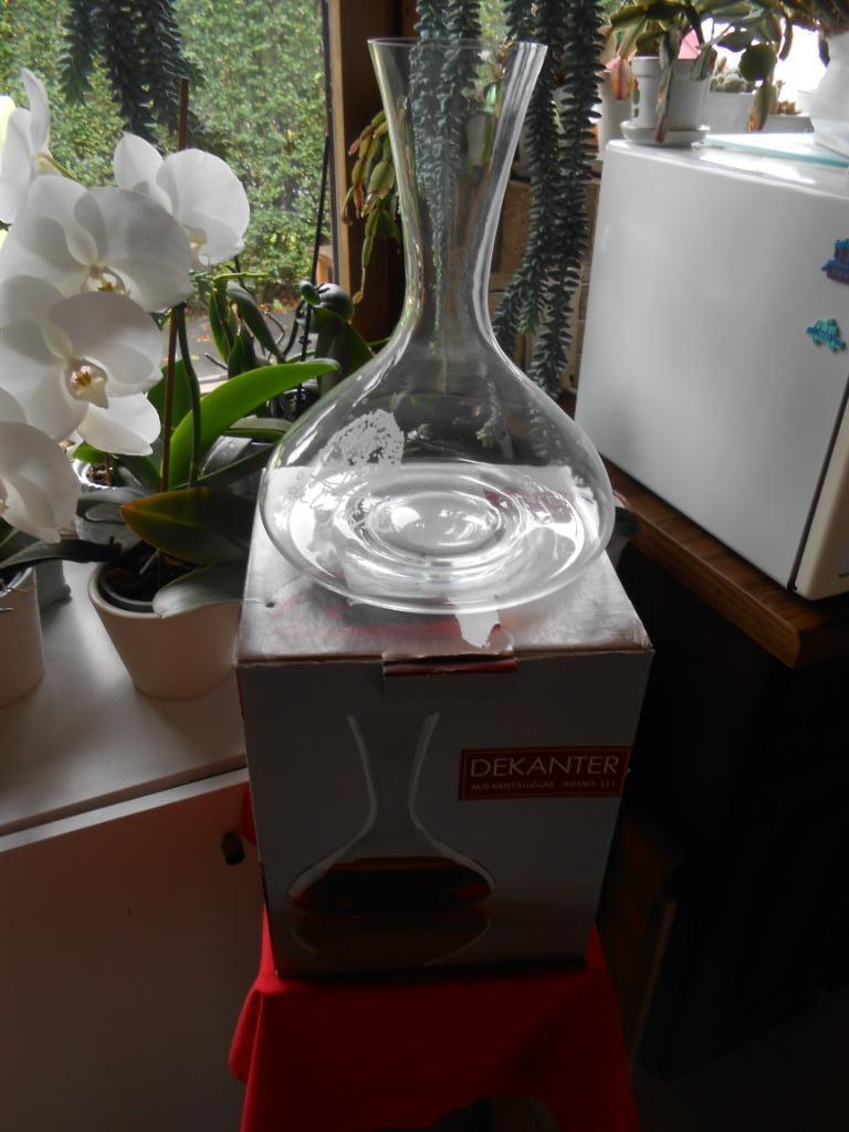 decanteerkaraf 1,5L Crystal Domaine de la Jasse nieuw, Ophalen of Verzenden, Nieuw, Glas