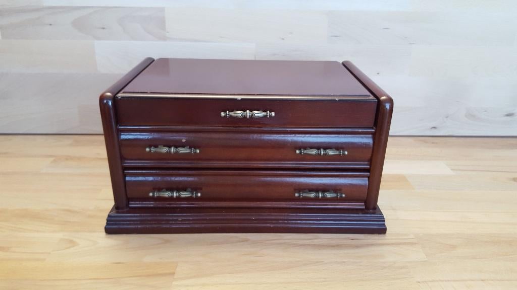 Boîte à bijoux en bois, Enlèvement ou Envoi, Utilisé