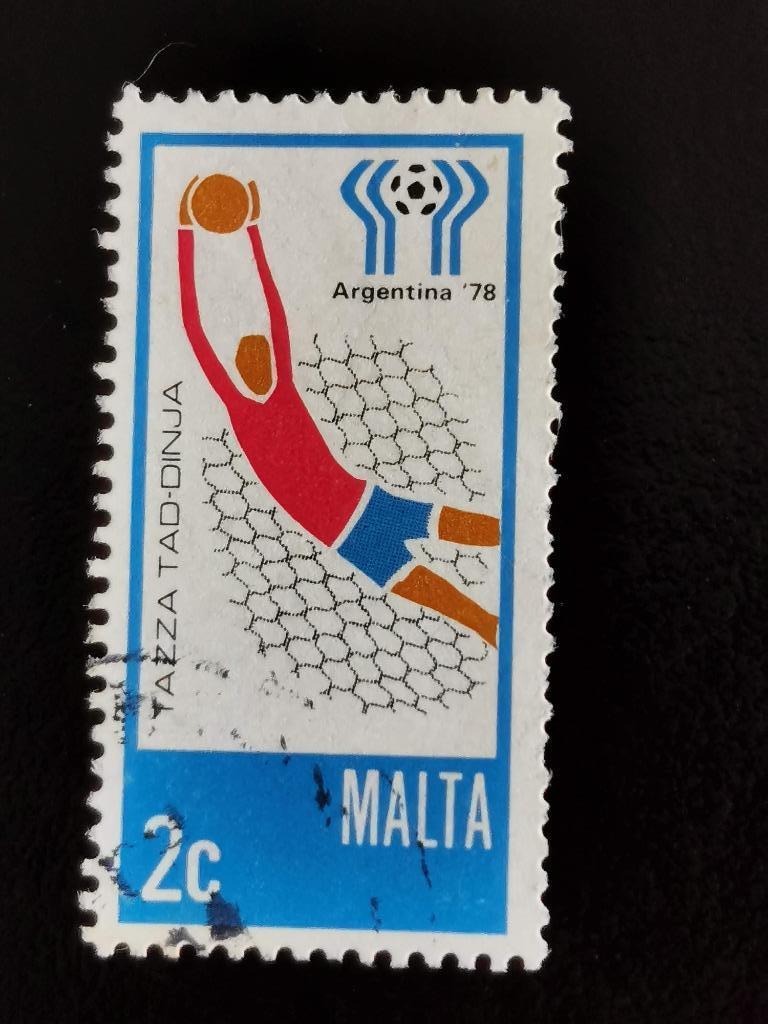 Malte 1978 - sport - football - Coupe du monde Argentine, Enlèvement ou Envoi, Malte, Affranchi