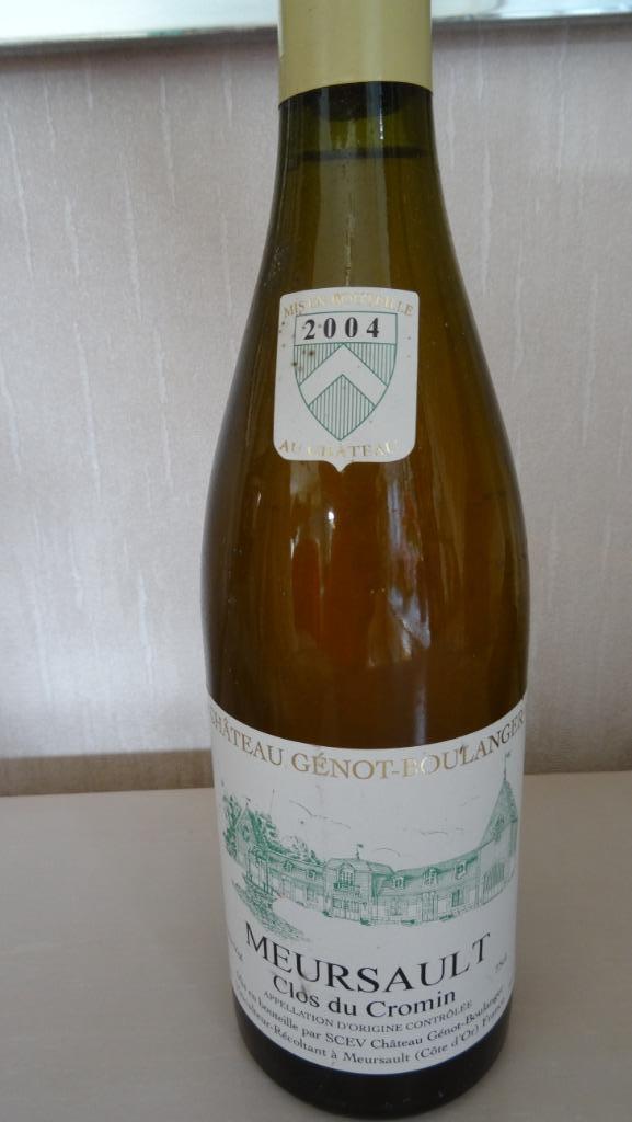 MEURSAULT CLOS DU CROMIN 2004, Pleine, Vin blanc, Enlèvement, France