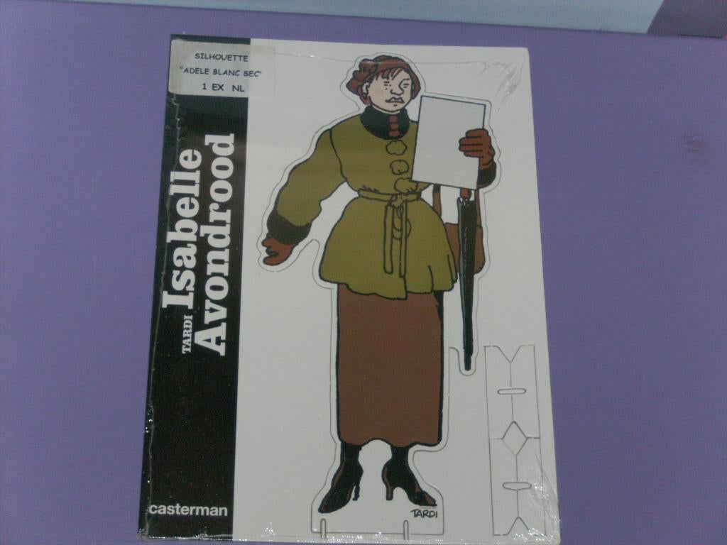 Kartonnen staander: isabelle avondrood. (casterman), Ophalen of Verzenden, Overige figuren, Nieuw, Plaatje, Poster of Sticker