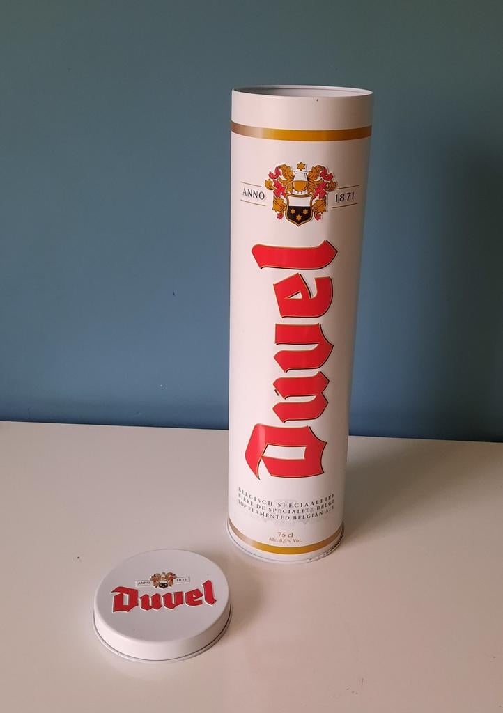 Duvel blikken opbergdoos, Verzamelen, Ophalen of Verzenden, Zo goed als nieuw, Duvel