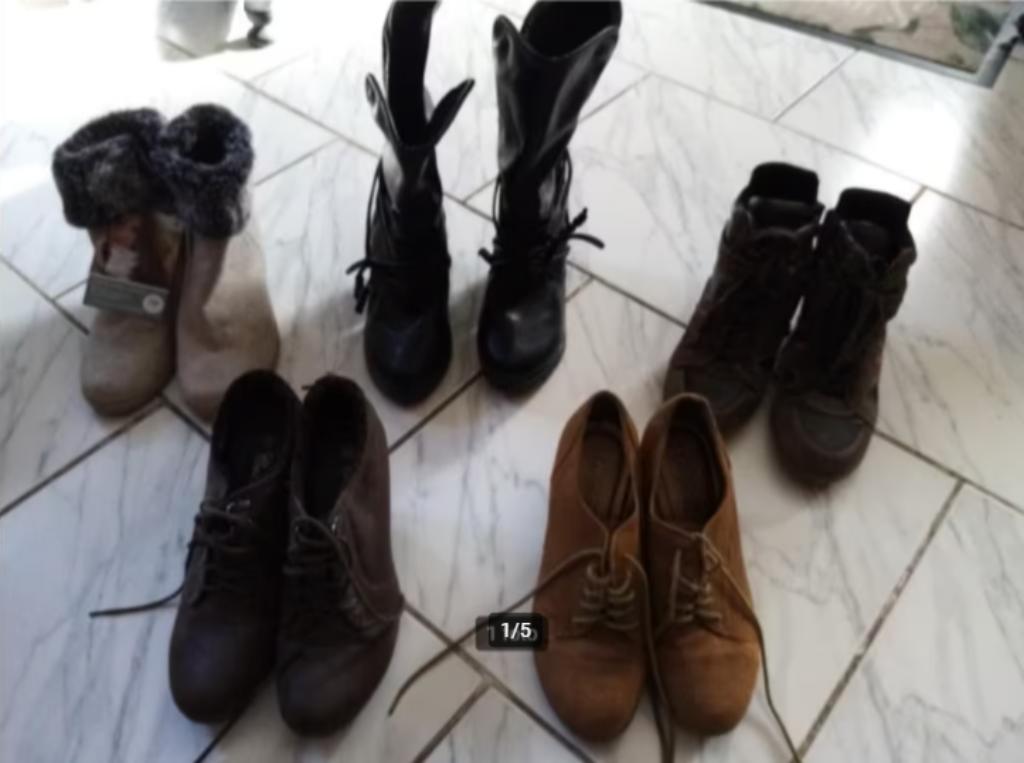 9 paar laarsjes / botjes ook nieuwe - 39 - 5-15€/paar, Ophalen of Verzenden, Gedragen, Beige