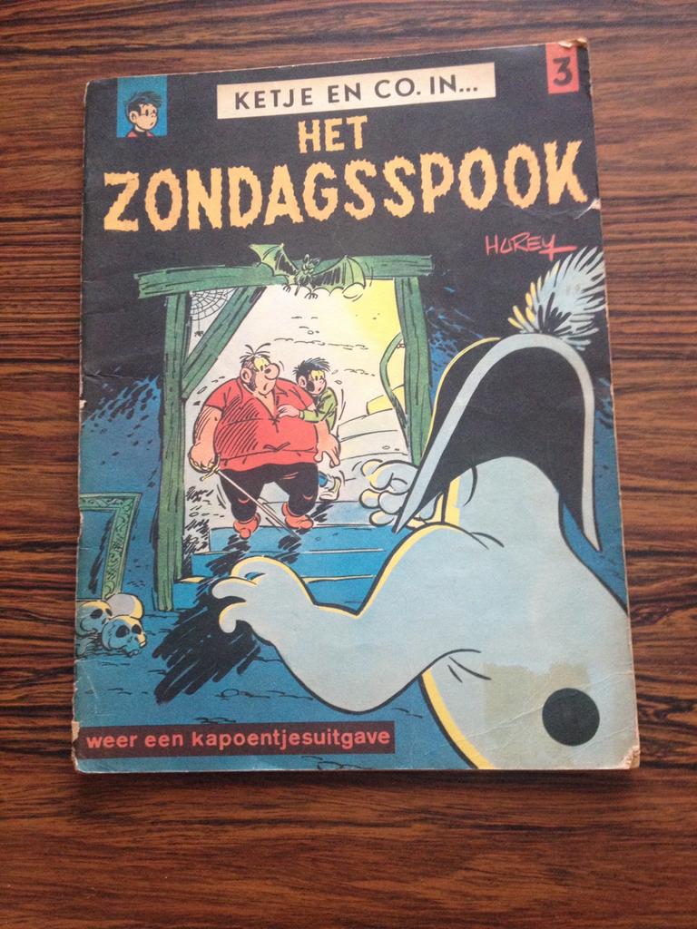 Ketje en Co Het zondagsspook 1ste druk, Boeken, Stripverhalen, Ophalen of Verzenden, Gelezen