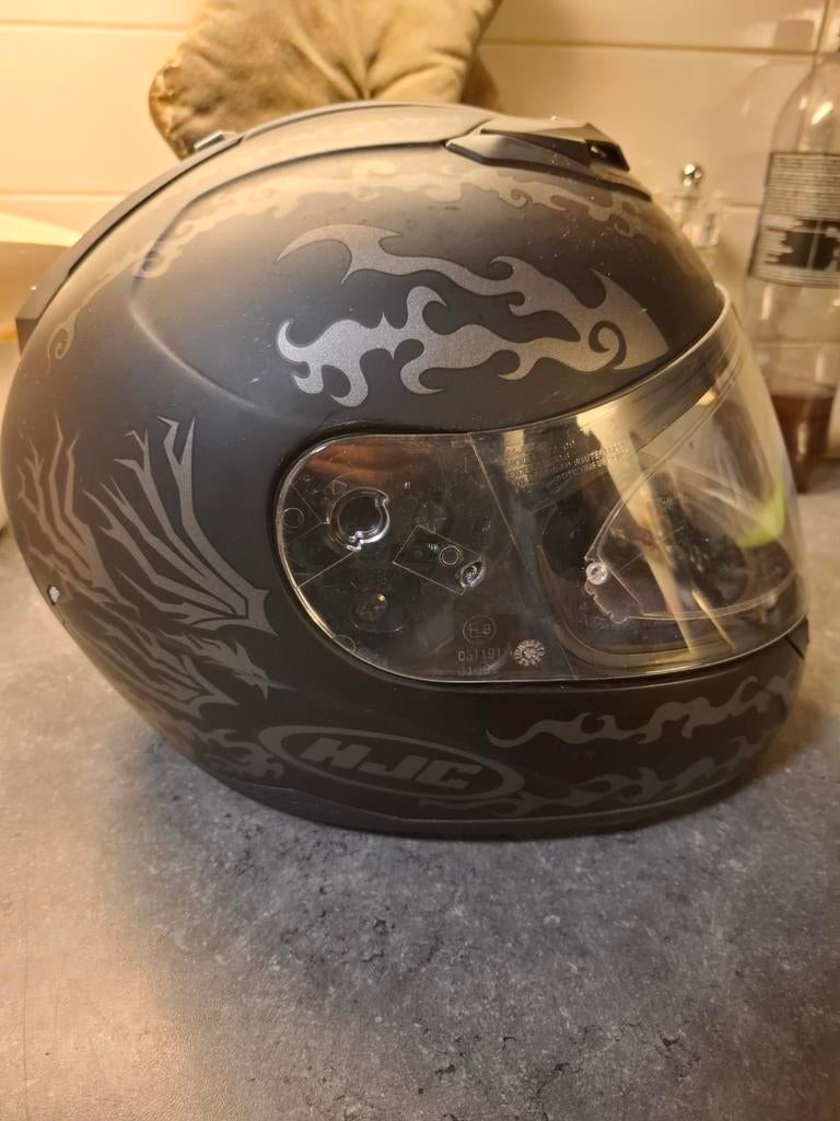 Casque de moto Hjc FS 11 Crowhunter avec pinlock et pare-sol, Motos, Enlèvement ou Envoi, S, HJC