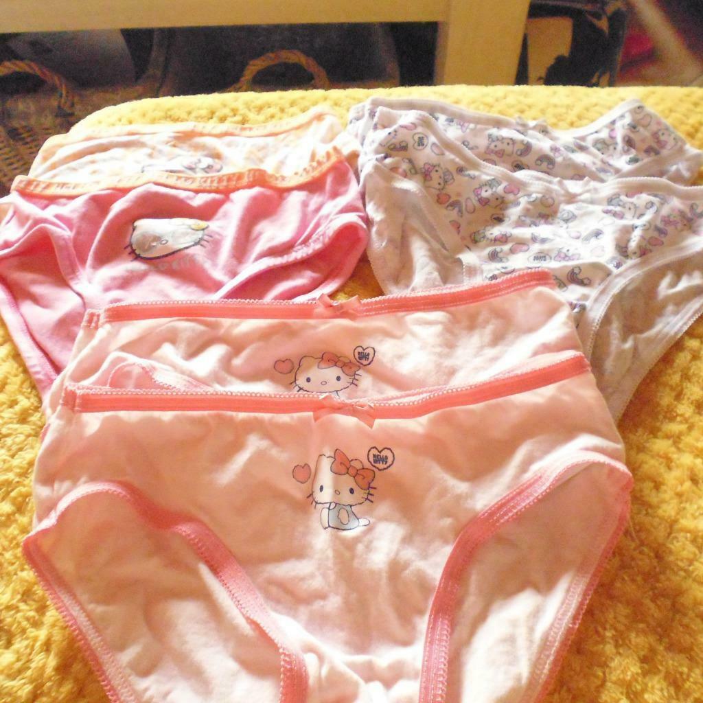 HELLO KITTY slips m 134/140 nieuwstaat 6stuks, Overige typen, Meisje, Ophalen of Verzenden, Zo goed als nieuw