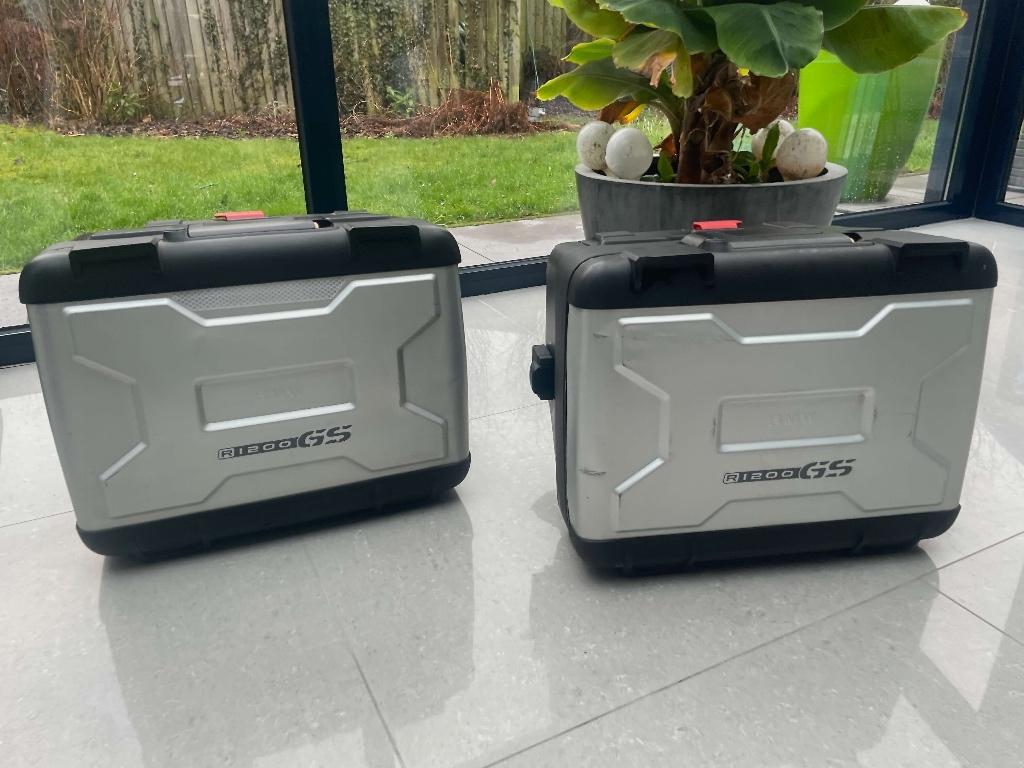 Koffers BMW GS R1200 2012 origineel, Motoren, Ophalen, Gebruikt