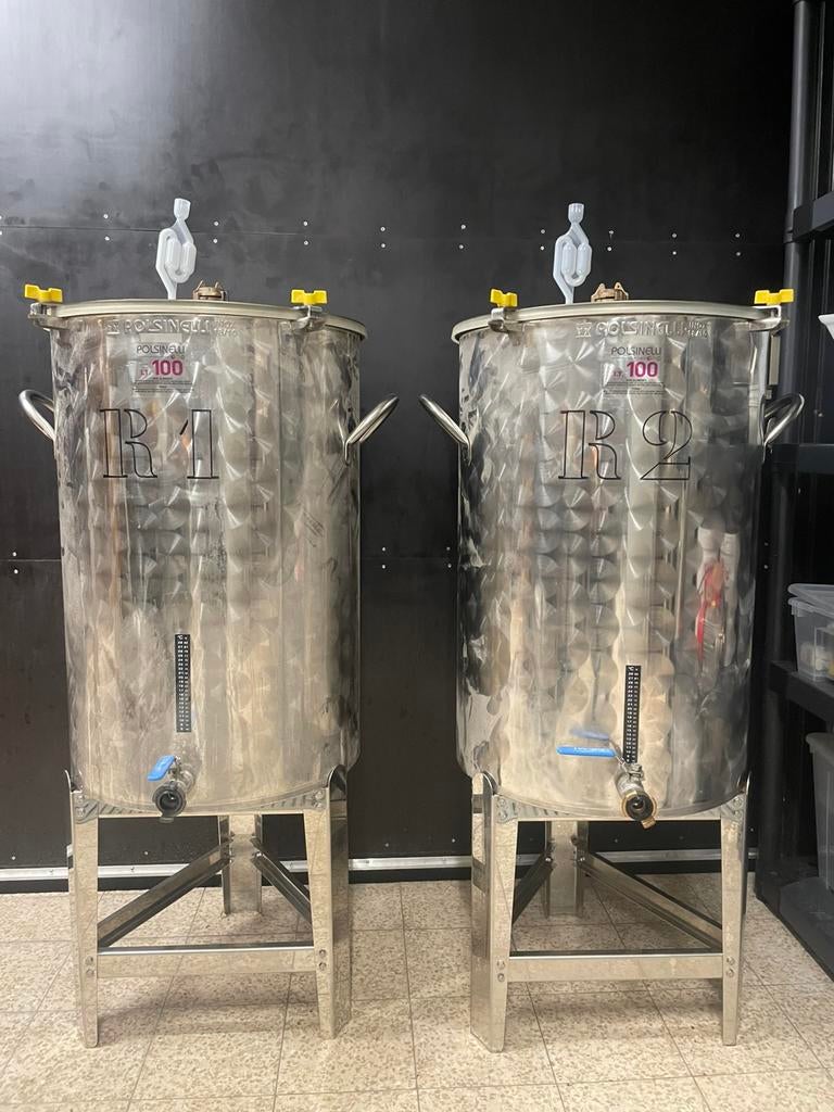 Polsinelli fermentatie vat 100l, Ophalen, Zo goed als nieuw