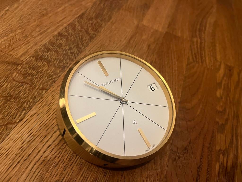 Jaeger-LeCoultre : pendulette de bureau vintage, Enlèvement ou Envoi, Doré