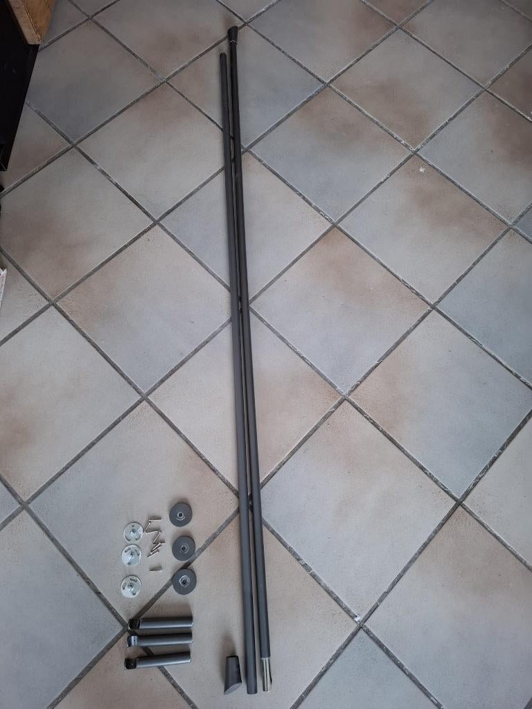 gordijnroede, Ophalen, Gebruikt, 150 tot 200 cm, Grijs