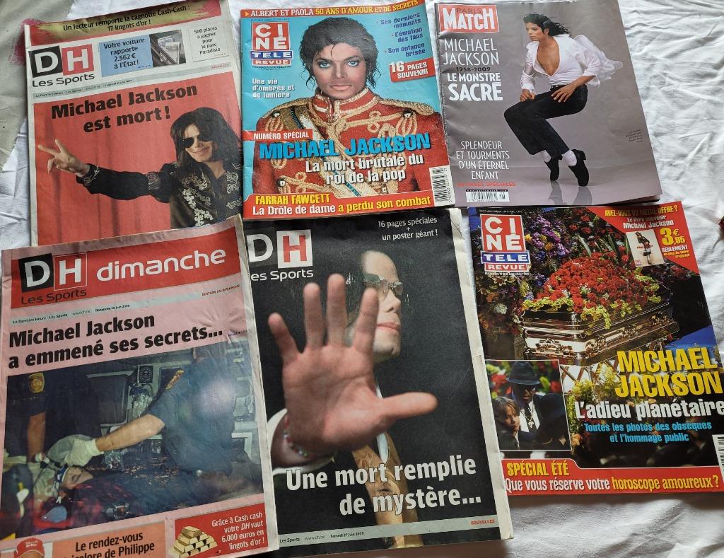 Lot de 6 brochures "DECES de MICHAEL JACKSON., Enlèvement ou Envoi