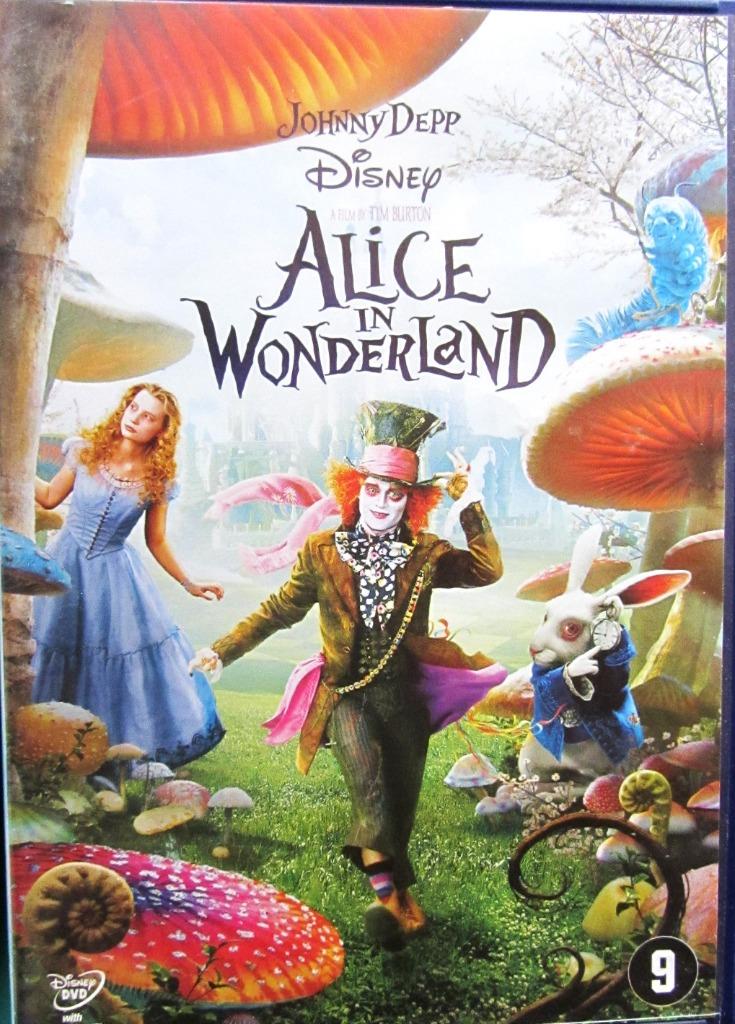 DVD DISNEY- ALICE IN WONDERLAND (JOHNNY DEPP), Cd's en Dvd's, Dvd's | Actie, Zo goed als nieuw, Actiekomedie, Alle leeftijden
