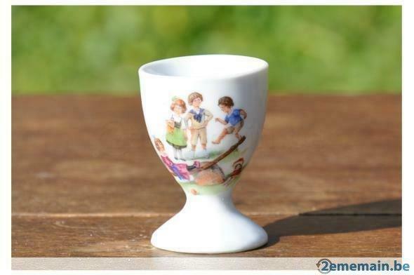 ancien coquetier decor enfantin, Collections, Enlèvement ou Envoi, Utilisé