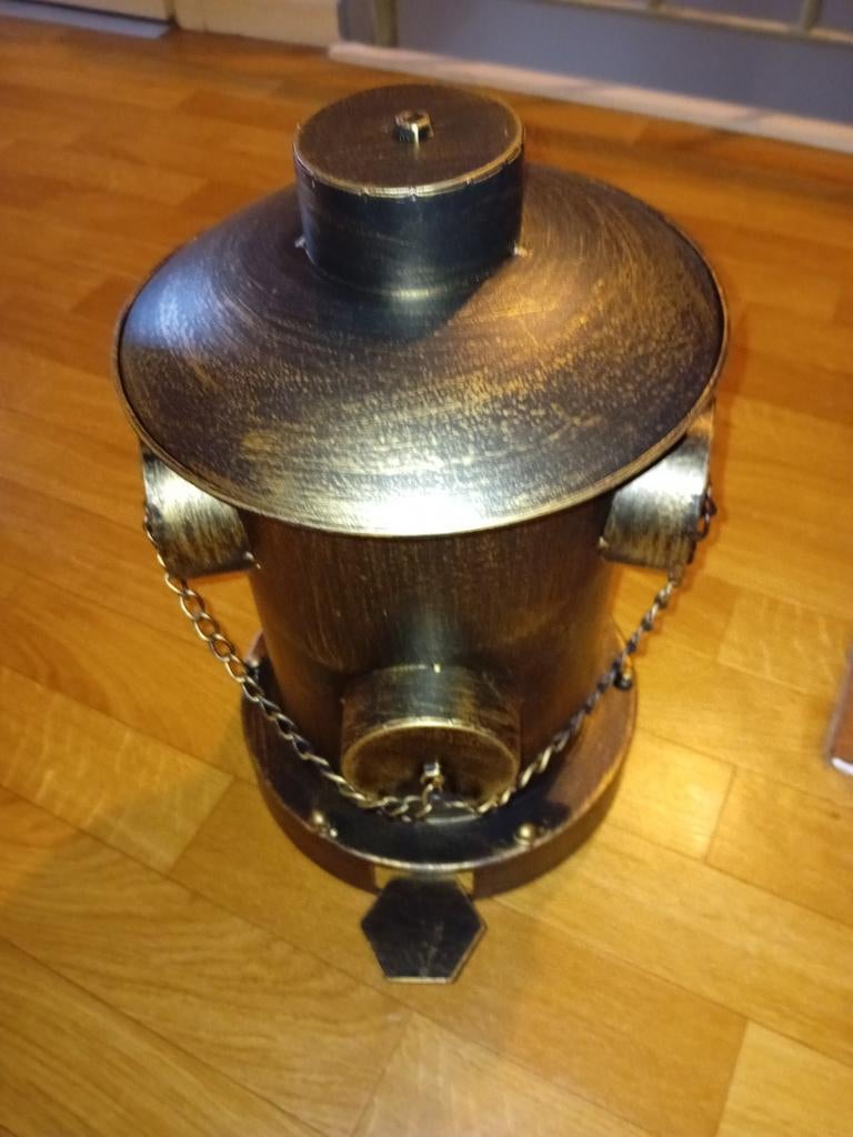 Poubelle vintage en fer et métal avec seau intérieur, Enlèvement