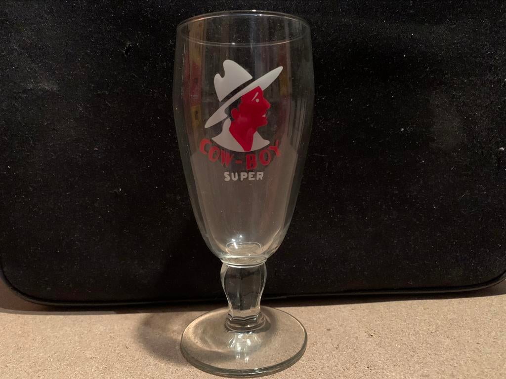 Belgische bierglazen, diverse zeldzame jaren 40-50 merken, Zo goed als nieuw, Glas of Glazen
