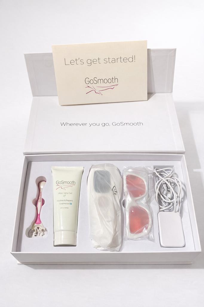 GoSmooth IPL ontharingsapparaat – zo goed als nieuw, Ophalen, Zo goed als nieuw, Accessoires