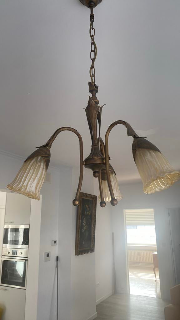 Hanglamp met 3 armen, Huis en Inrichting, Lampen | Kroonluchters, Ophalen, Zo goed als nieuw