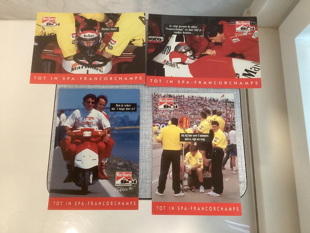 4 postkaarten Spa Francorchamps. Oa senna., Enlèvement ou Envoi, Comme neuf