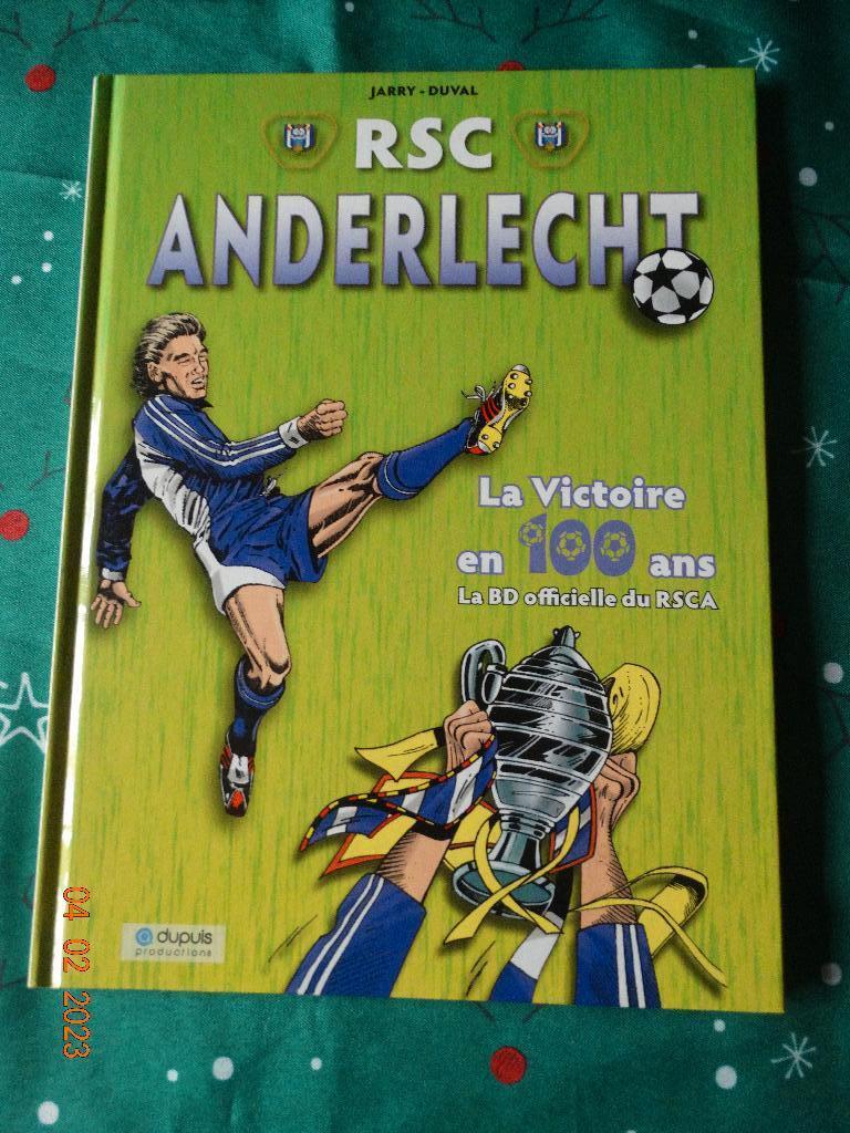 Dedicace RSC Anderlecht Victoire en 100 ans- 2008- EO- JARRY, Boeken, Gelezen, Eén stripboek, Ophalen of Verzenden, Jarry charles
