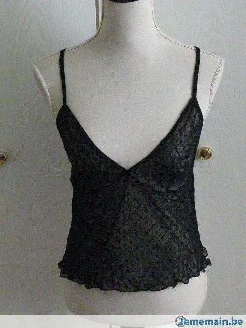 Petite  blouse transparente noir ;, Enlèvement ou Envoi, Porté, Noir