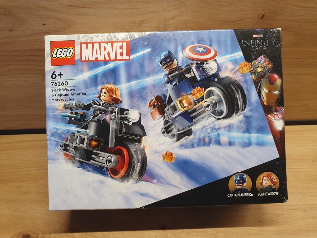 LEGO Marvel Black Widow en Captain America motoren 76260, Kinderen en Baby's, Speelgoed | Duplo en Lego, Nieuw, Lego, Complete set