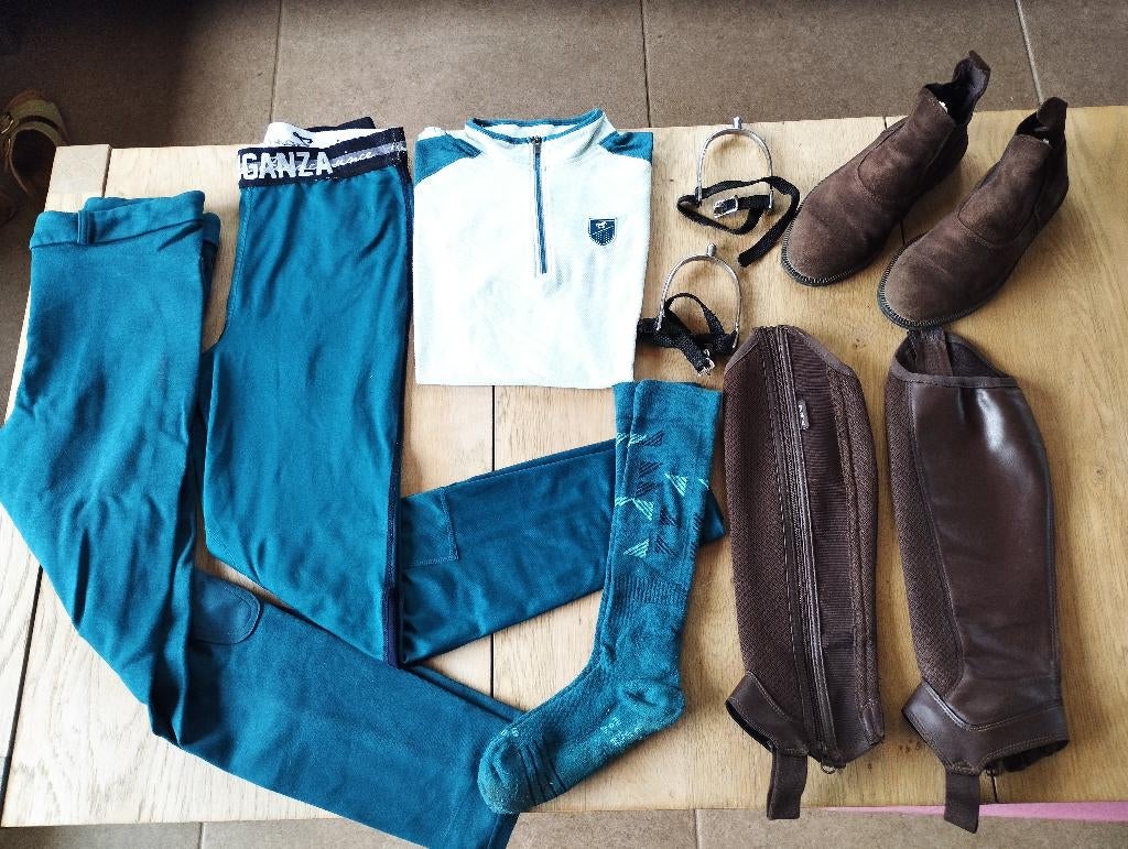 M146-152 Paardrij uitrusting, Dieren en Toebehoren, Paardrijkleding, Ophalen of Verzenden, Zo goed als nieuw, Recreatie, Bovenkleding