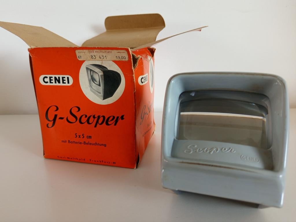 Cenei G-scoper slide viewer 50's - boîte original, Enlèvement, 1940 à 1960, Autres types