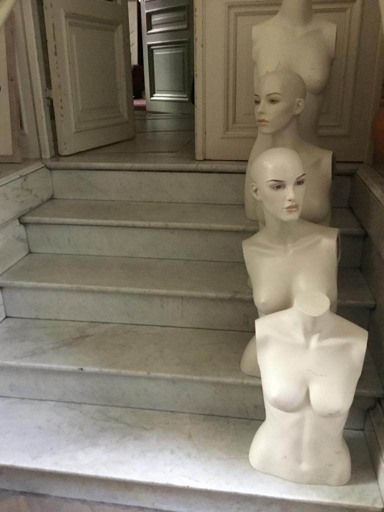 4 bovenlichamen van etalagepoppen, Ophalen of Verzenden