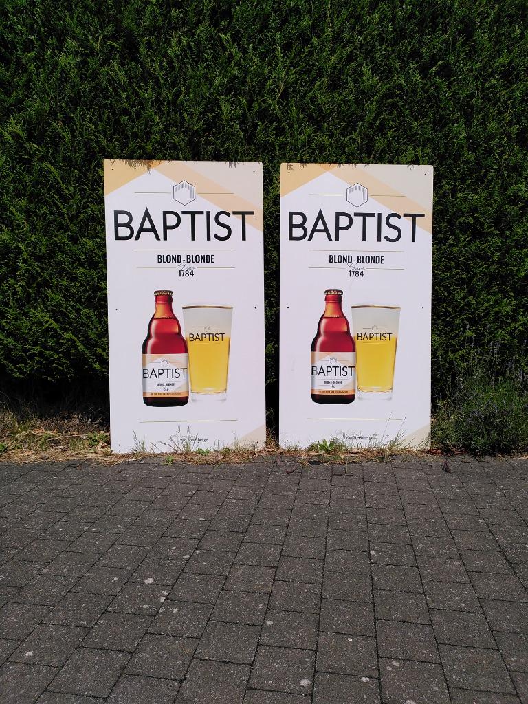 Reclamebord Baptist bier, Ophalen of Verzenden, Gebruikt, Reclamebord