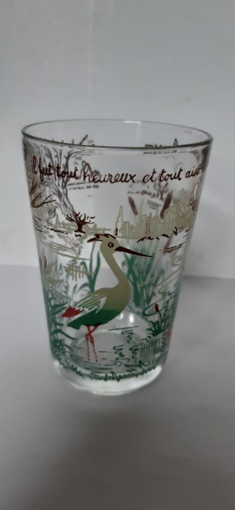 Fables de la Fontaine, verre à moutarde vintage, Enlèvement ou Envoi