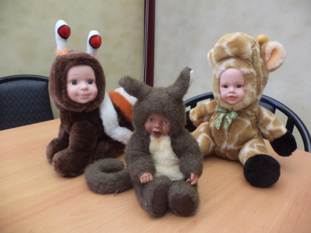 slak, giraf en eekhoorn knuffels, Ophalen of Verzenden, Zo goed als nieuw, Overige typen