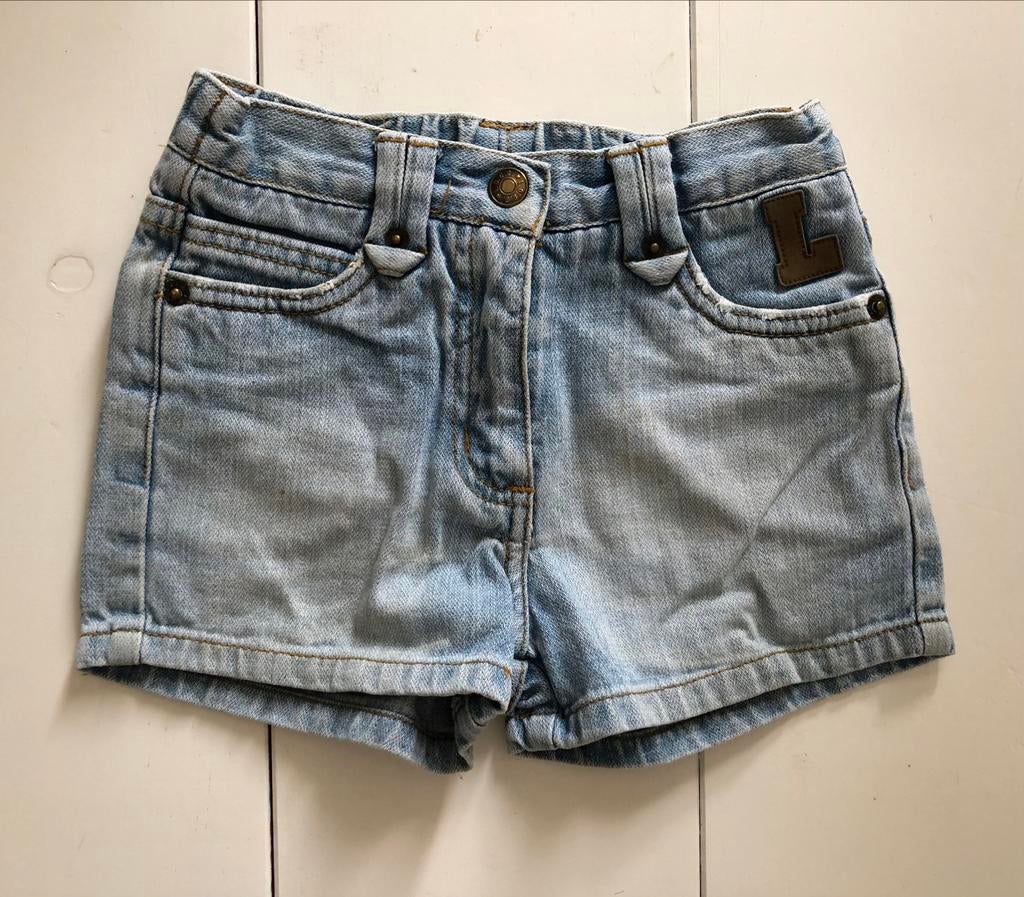 blauw jeansshortje H&M 92 98, Kinderen en Baby's, Kinderkleding | Maat 98, Broek, Gebruikt, Jongen of Meisje, H&M