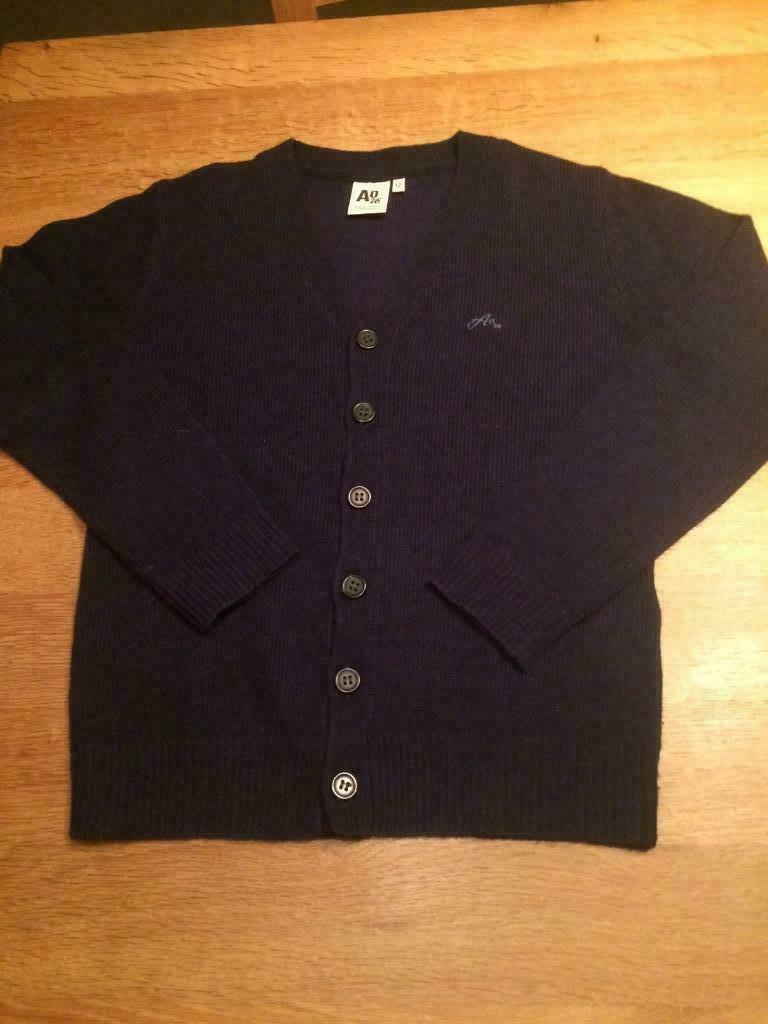American Outfitters blauwe gilet wol 12 jaar, American Outfitters, Trui of Vest, Ophalen of Verzenden, Zo goed als nieuw